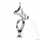 Modern Twisting Ribbon Stainless Steel Garden Sculpture | SS-0024