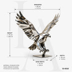 Geometric Stainless Steel Eagle Sculpture