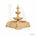 Egypt Beige Marble Four-Tier Classical Garden Fountain