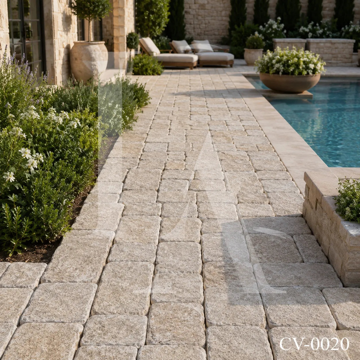 Tumbled Granite Cobblestone Pavers for Driveways, Walkways & Garden Landscaping