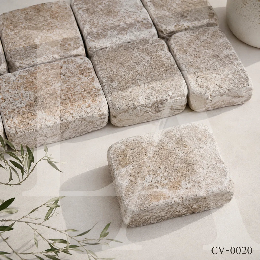 Tumbled Granite Cobblestone Pavers for Driveways, Walkways & Garden Landscaping