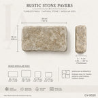 Tumbled Granite Cobblestone Pavers for Driveways, Walkways & Garden Landscaping