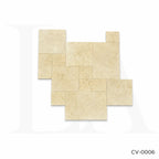Natural Beige Limestone French Pattern Pavers for Luxury Outdoor Living