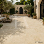 Natural Beige Limestone French Pattern Pavers for Luxury Outdoor Living