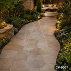 Natural Yellow Granite Crazy Paving Stones for Luxury Garden Landscapes