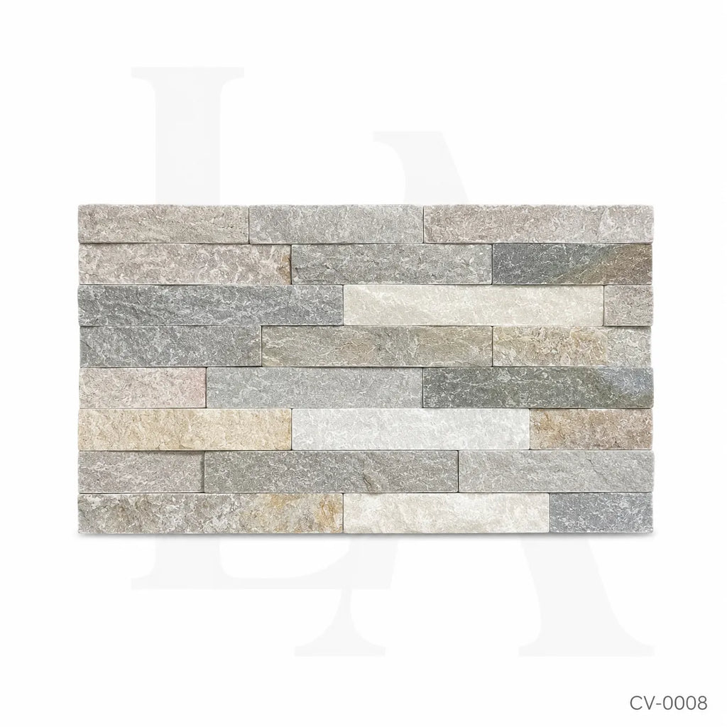 Natural Multi-Color Quartzite Stacked Stone Wall Panels