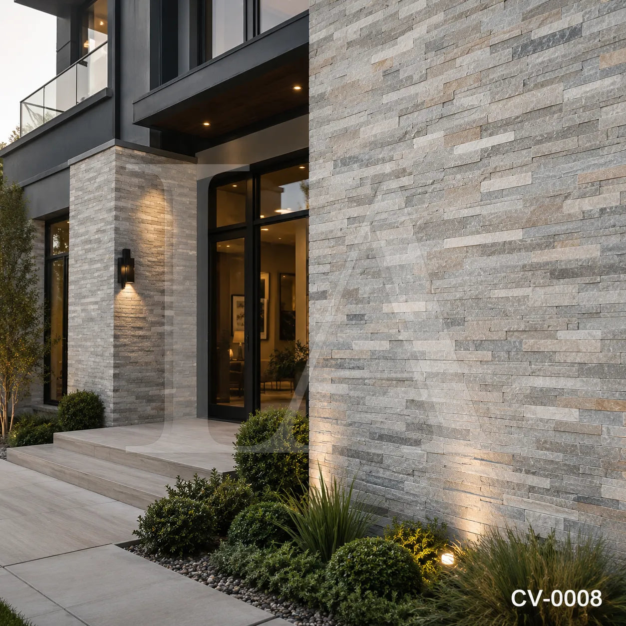 Natural Multi-Color Quartzite Stacked Stone Wall Panels