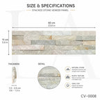 Natural Multi-Color Quartzite Stacked Stone Wall Panels