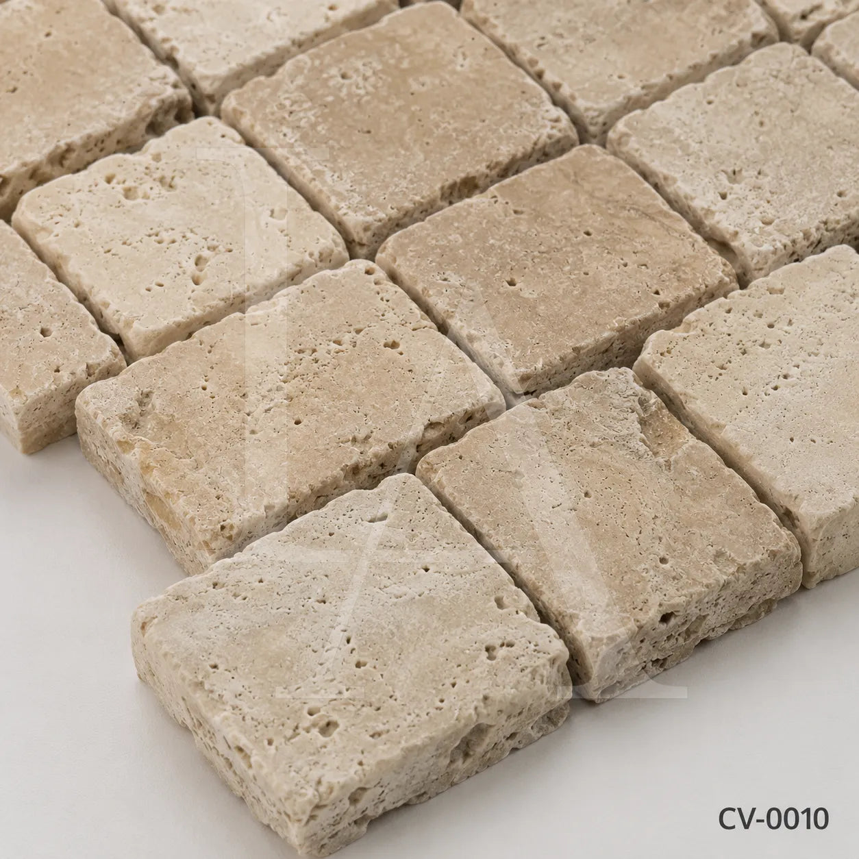 Tumbled Beige Travertine Mosaic Tiles for Timeless Mediterranean Interiors