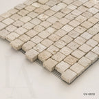Tumbled Beige Travertine Mosaic Tiles for Timeless Mediterranean Interiors