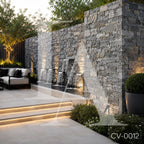 Natural Grey Quartzite Ashlar Stone Panels for Luxury Wall Cladding
