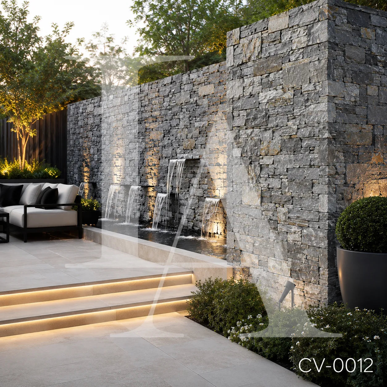 Natural Grey Quartzite Ashlar Stone Panels for Luxury Wall Cladding