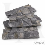 Natural Grey Quartzite Ashlar Stone Panels for Luxury Wall Cladding
