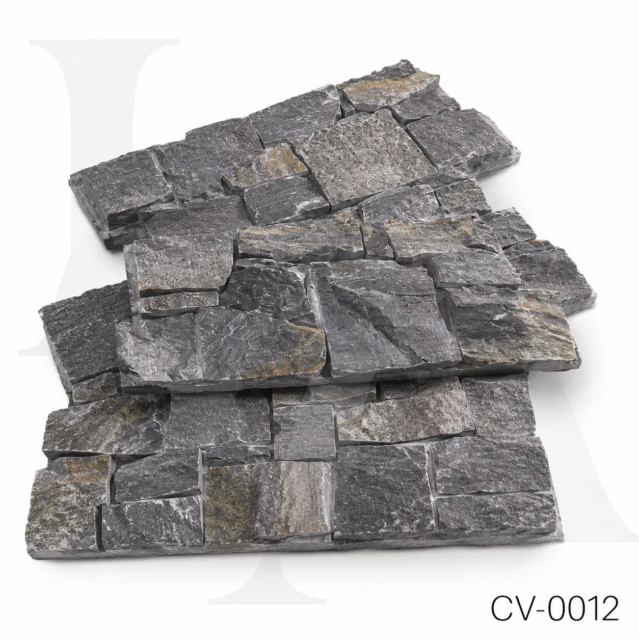 Natural Grey Quartzite Ashlar Stone Panels for Luxury Wall Cladding