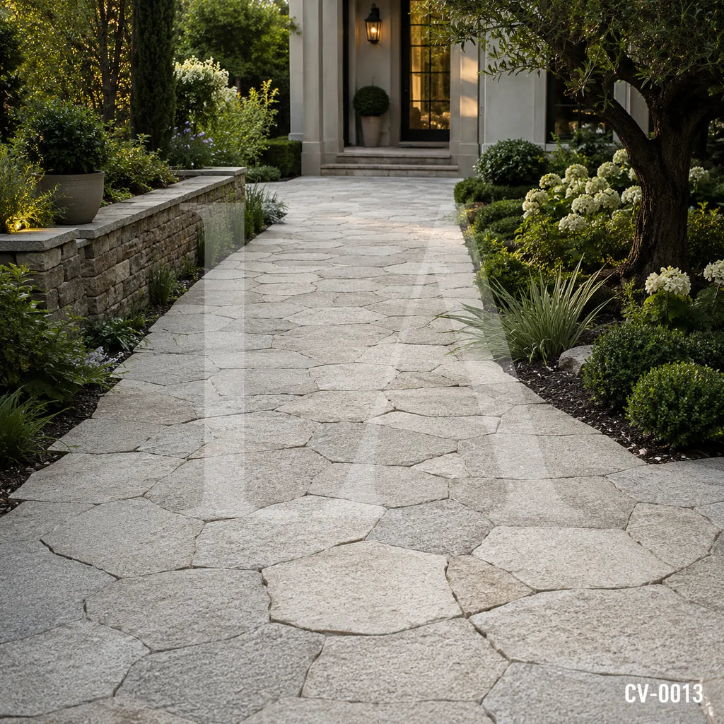 Natural Grey Granite Irregular Stepping Stones for Luxury Garden Pathways