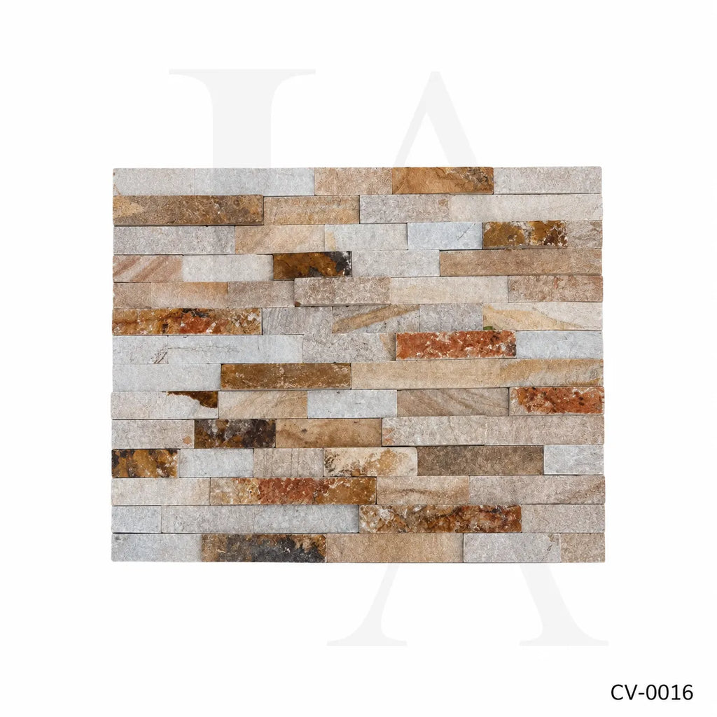 Rusty Quartzite Ledger Stone Panels for Feature Walls & Exterior Cladding