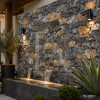 Grey Quartzite Ledger Stone Panels for Exterior Walls & Landscape Projects