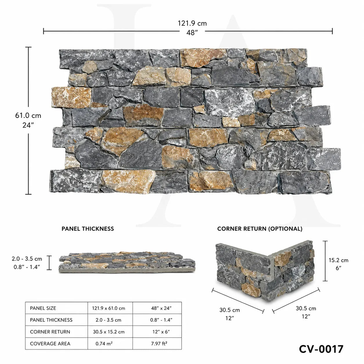 Grey Quartzite Ledger Stone Panels for Exterior Walls & Landscape Projects