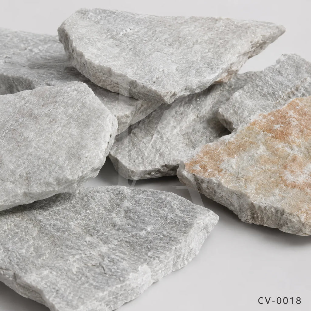 White Quartzite Crazy Paving Stone for Patios, Pathways & Pool Decks