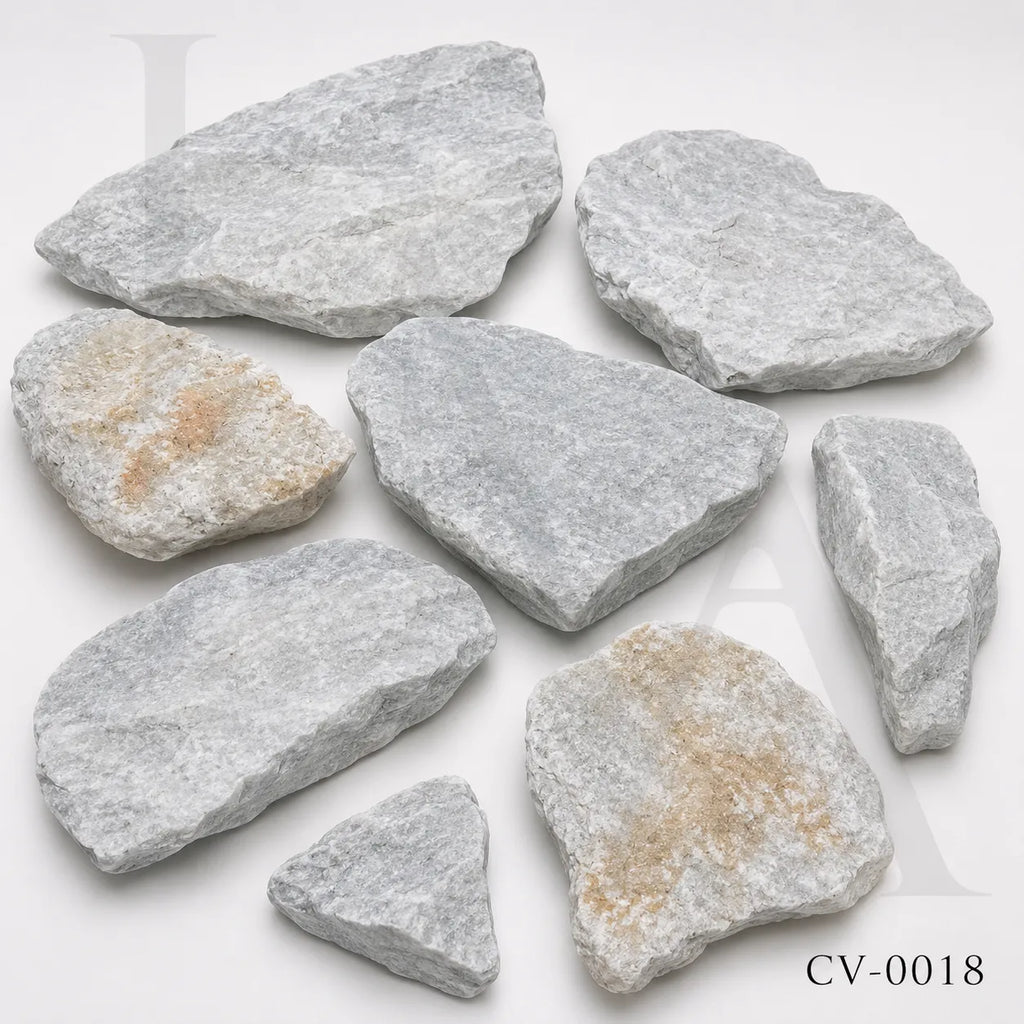 White Quartzite Crazy Paving Stone for Patios, Pathways & Pool Decks