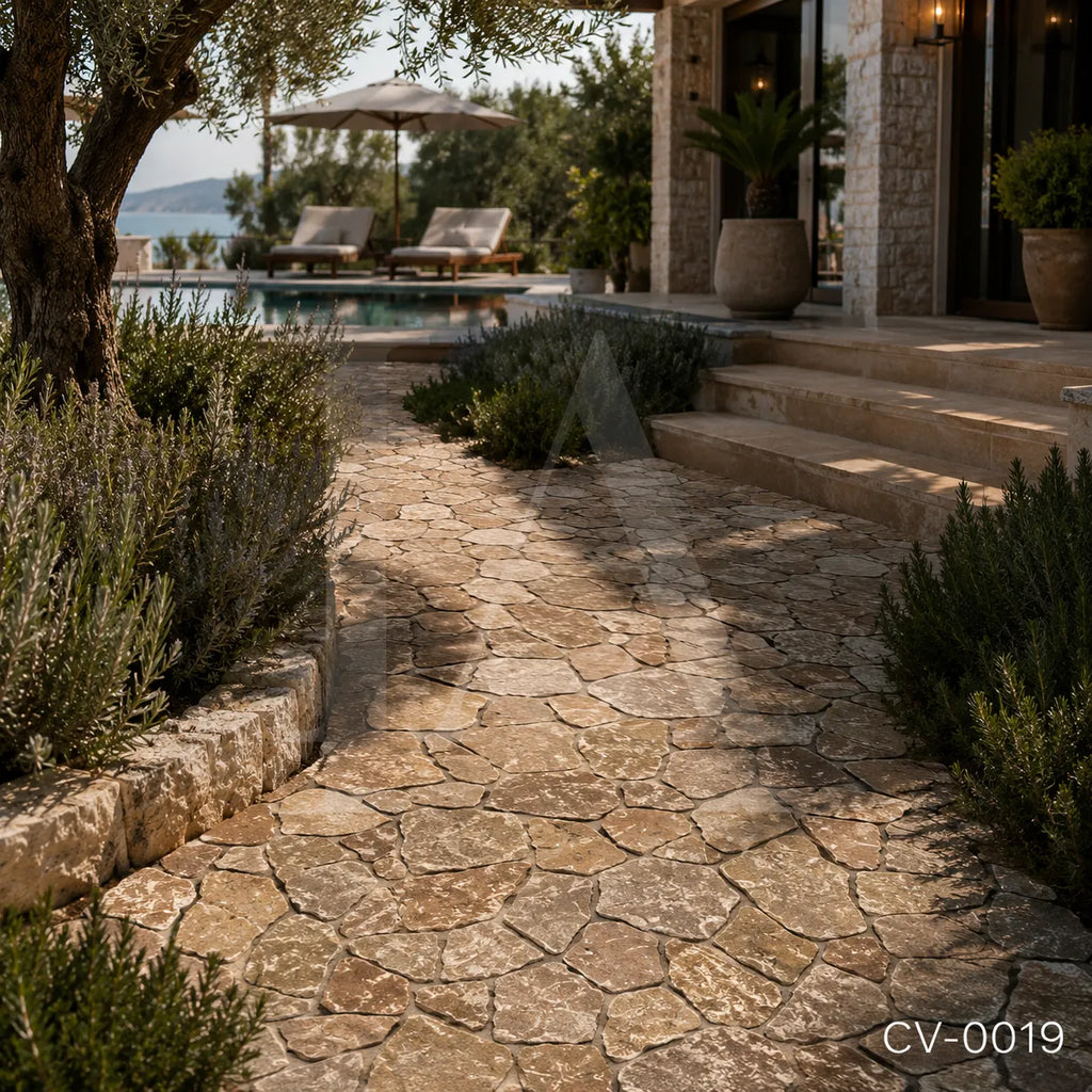 Rusty Quartzite Crazy Paving Stone for Garden Paths, Patios & Outdoor Landscaping