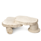 Aurelia Organic Travertine Coffee Table