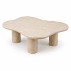Organic Travertine Coffee Table