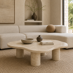 Organic Travertine Coffee Table