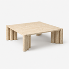 Square Travertine Coffee Table