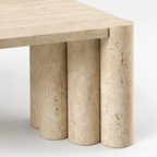 Square Travertine Coffee Table