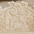 Luxury Beige Marble Cherub Garden Bench | Hand-Carved European Stone Bench