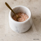 White Marble Condiment Bowl | Minimalist Natural Stone Kitchen Accent