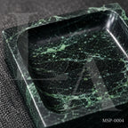 Verde Marble Ashtray | Luxury Natural Stone Desk Accessory