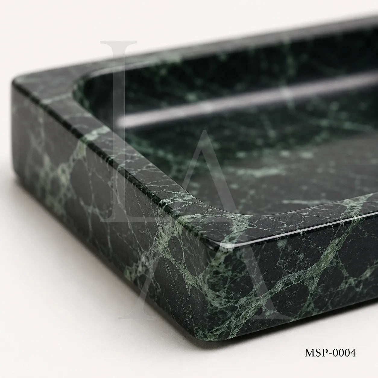 Verde Marble Ashtray | Luxury Natural Stone Desk Accessory