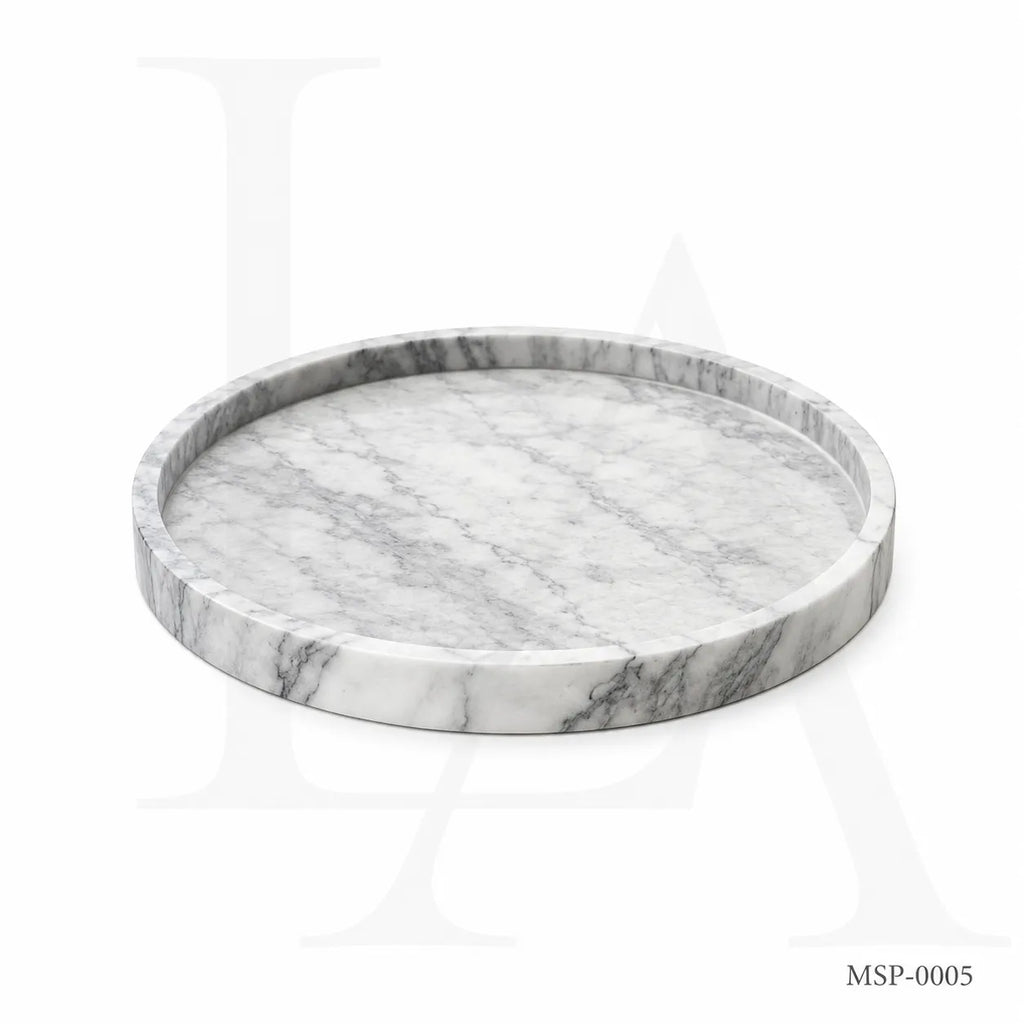Natural Marble Tray | Luxury Stone Serving Tray for Modern Interiors