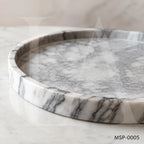 Natural Marble Tray | Luxury Stone Serving Tray for Modern Interiors