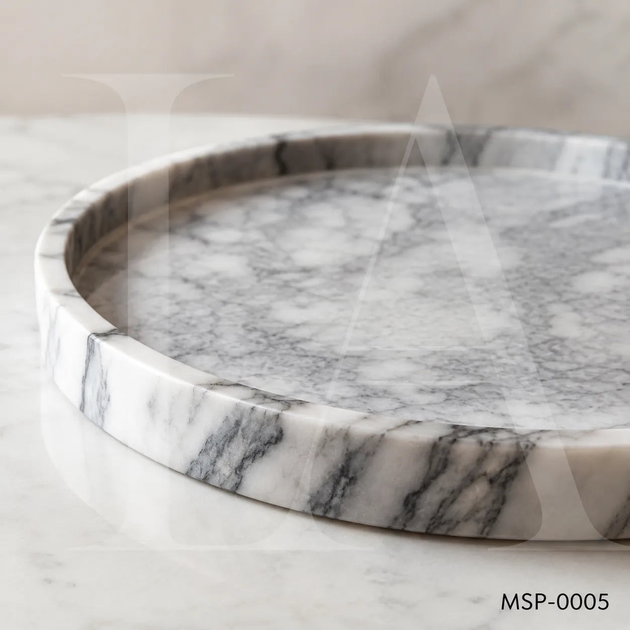 Natural Marble Tray | Luxury Stone Serving Tray for Modern Interiors