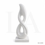 Modern Infinity Marble Sculpture | Abstract Luxury Garden Art Statue