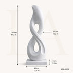 Modern Infinity Marble Sculpture | Abstract Luxury Garden Art Statue