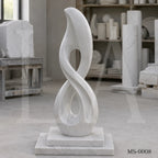 Modern Infinity Marble Sculpture | Abstract Luxury Garden Art Statue