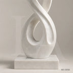 Modern Infinity Marble Sculpture | Abstract Luxury Garden Art Statue