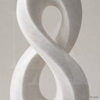 Modern Infinity Marble Sculpture | Abstract Luxury Garden Art Statue